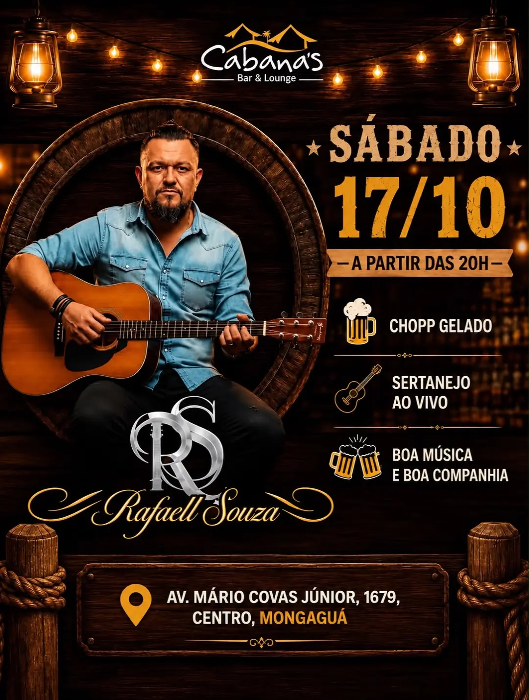 Flyer de Rafaell Souza