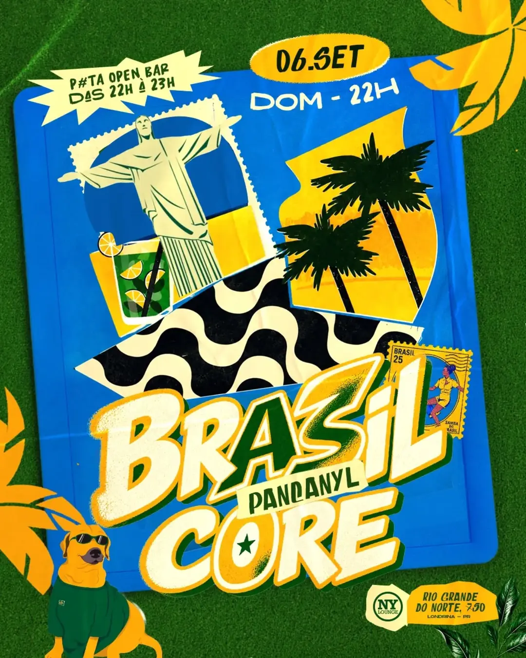 Flyer de Gabriel Moraes, Urannia, Olliviery e mais 4 artistas