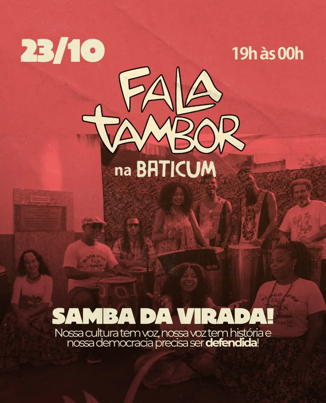 Flyer de Fala Tambor