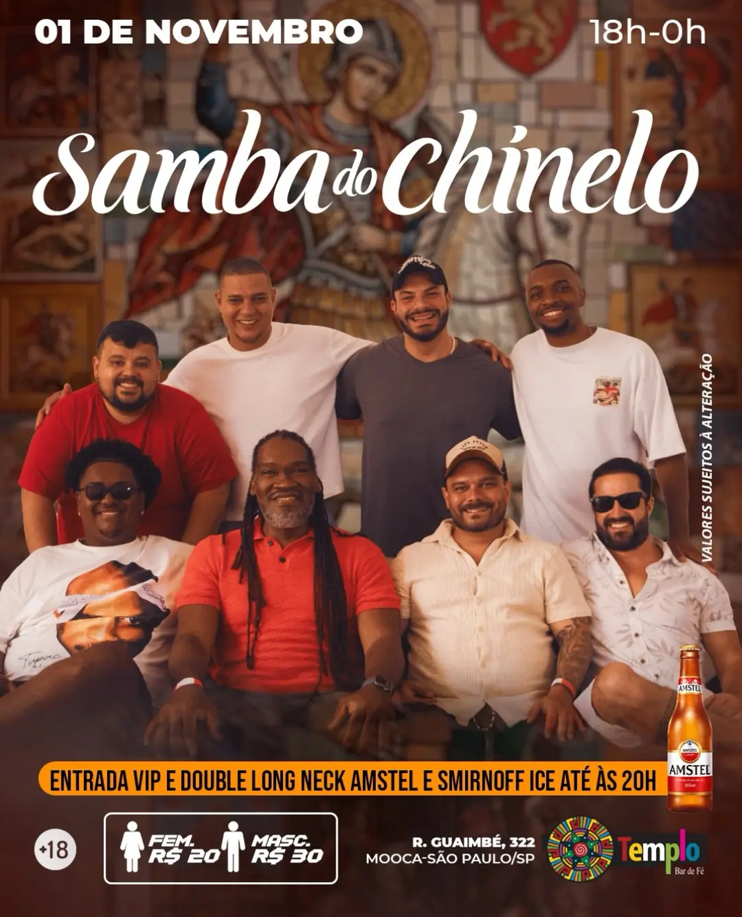 Flyer de Samba do Chinelo