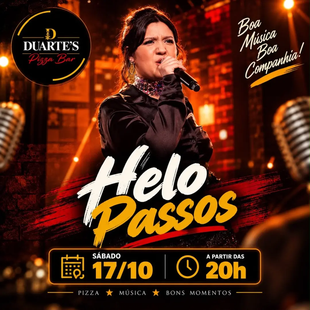Flyer de Helô Passos