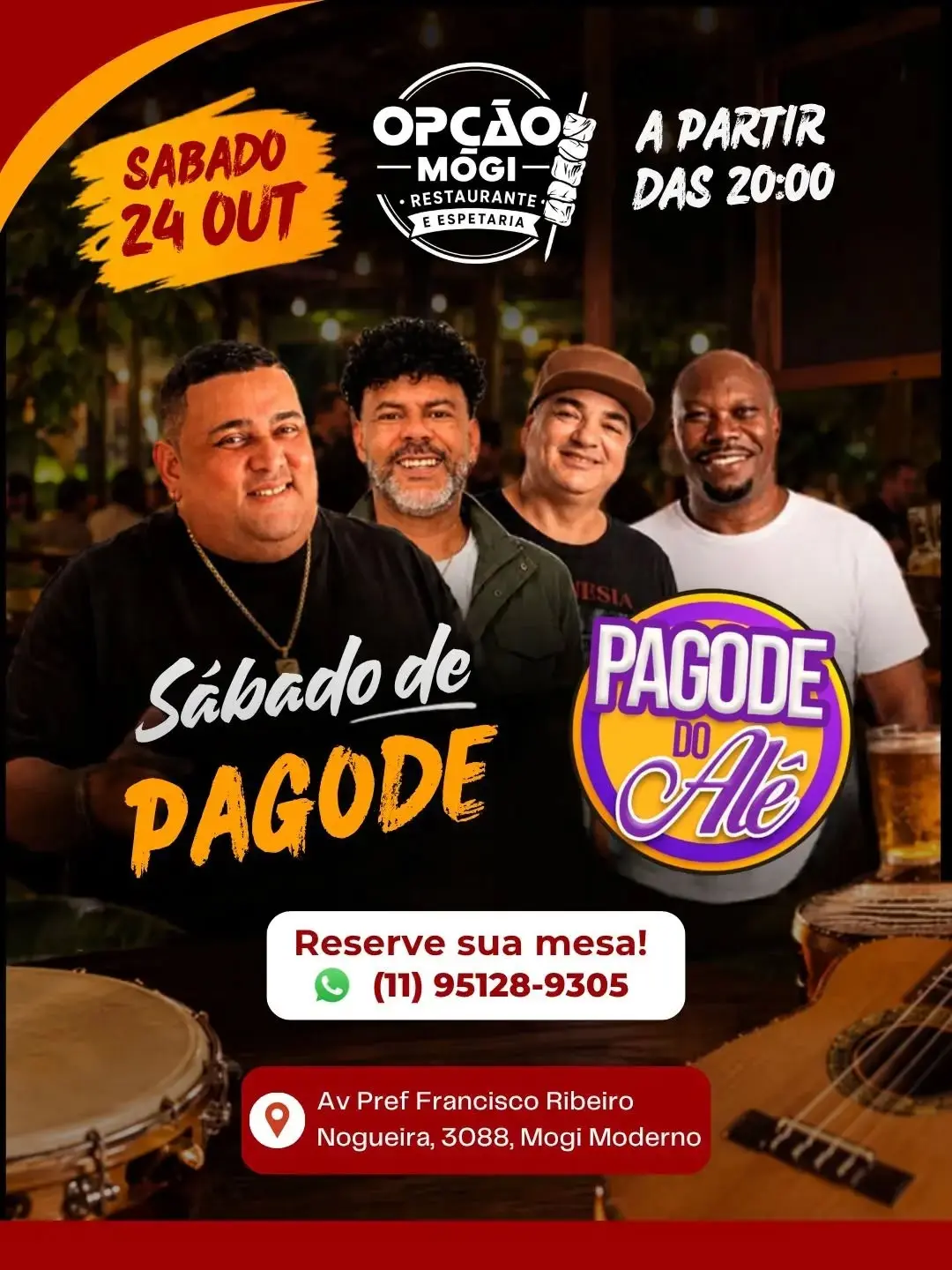 Flyer de Pagode do Alê