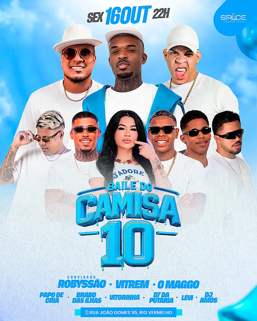 Flyer de Vitrem, El Maggo, Luan, Amós Carlos e mais 4 artistas