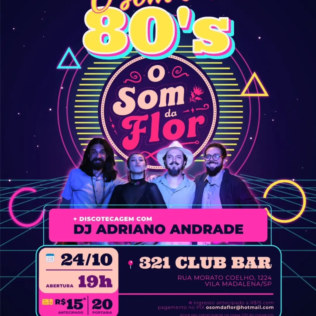 Flyer de O Som da Flor