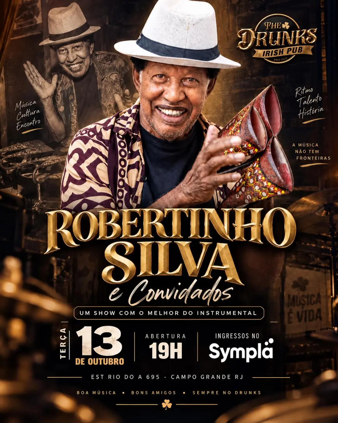 Flyer de Robertinho Silva