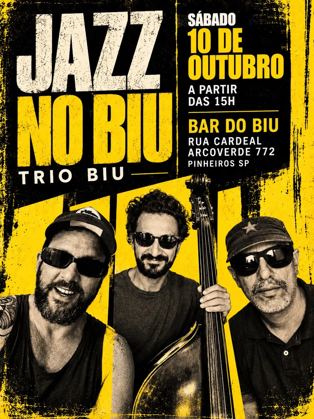 Flyer de Meno Del Picchia, Junior Boca e mais 3 artistas
