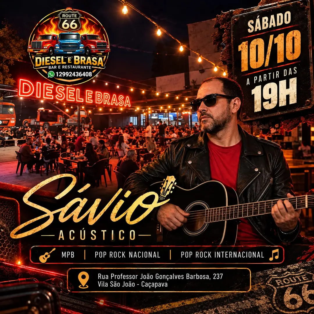 Flyer de Sávio Acústico