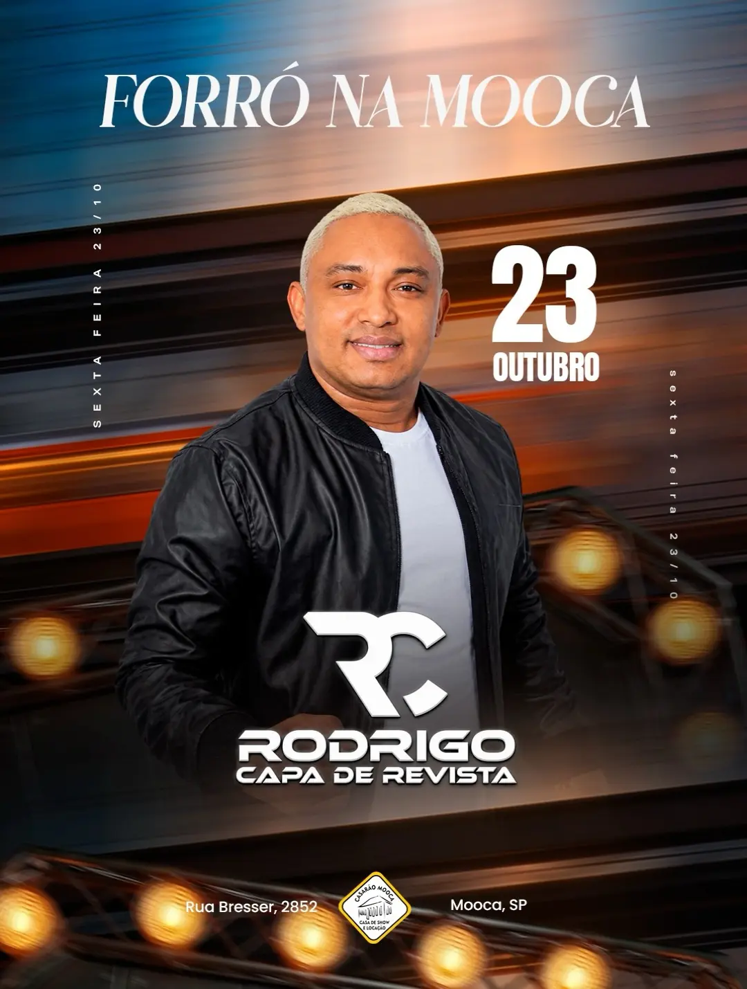 Flyer de Rodrigo Capa de Revista