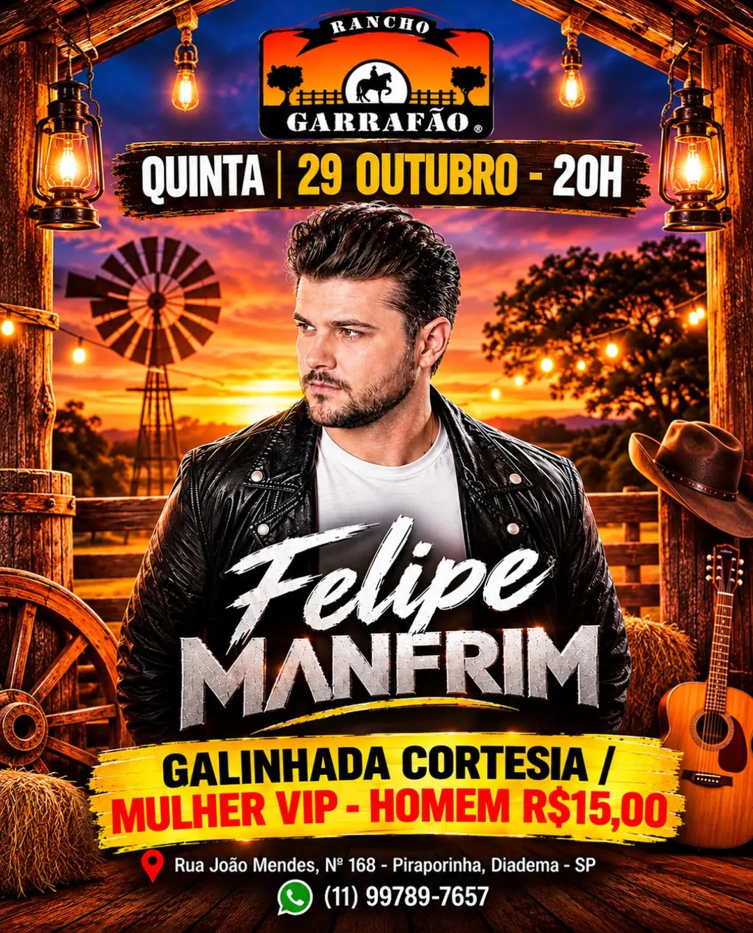 Flyer de Felipe Manfrim