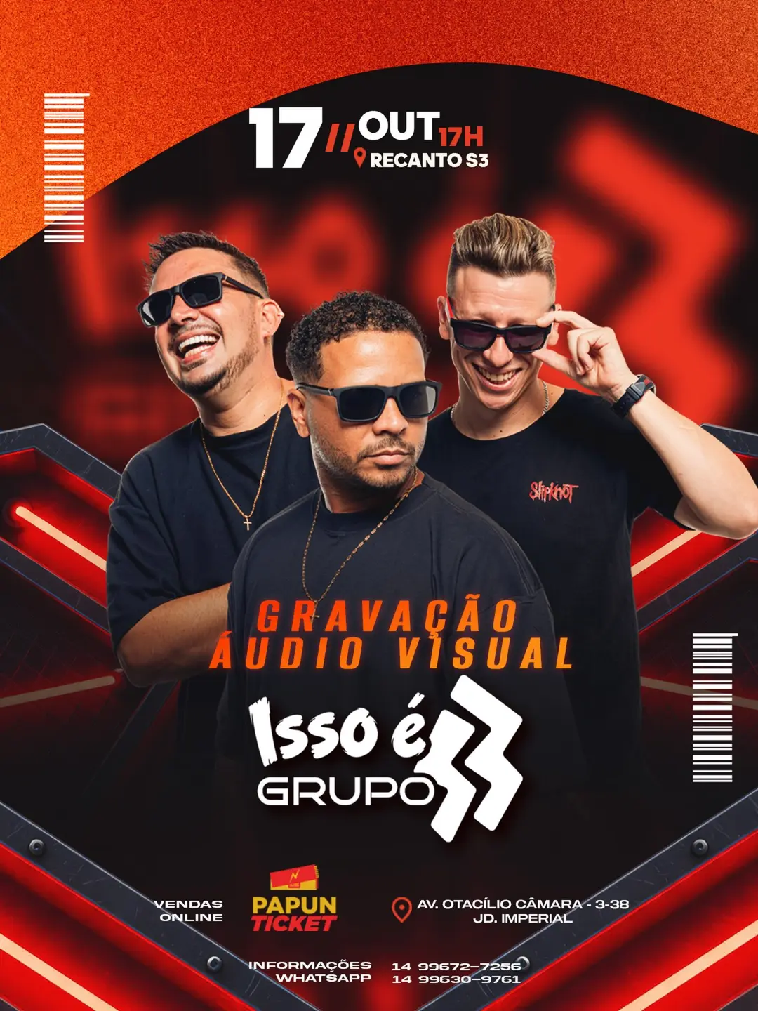 Flyer de Grupo S3, Spo Grupo S3, b2cmusic, DJ Maskaradu e DJ B2C