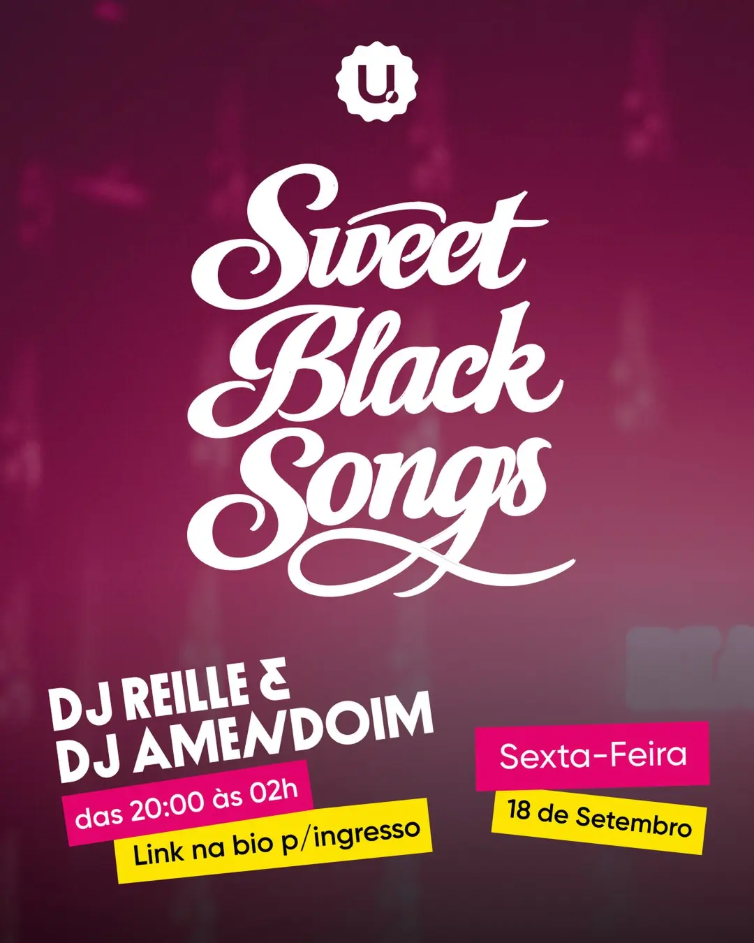 Flyer de Sweet Black Songs, Djamendoim013 e mais 2 artistas