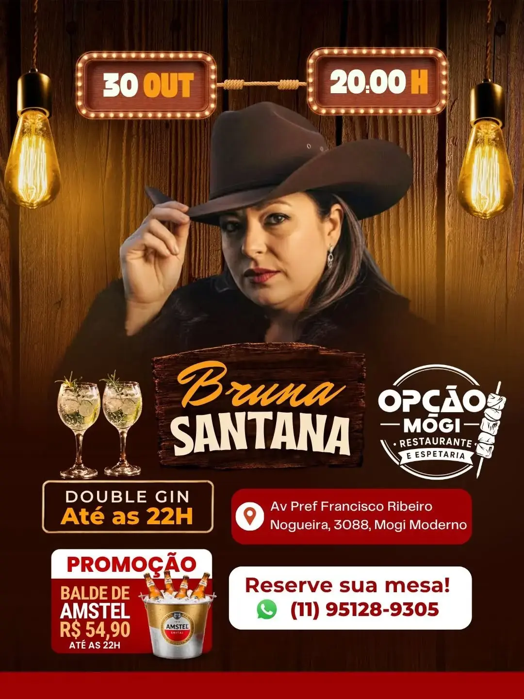 Flyer de Bruna Santana