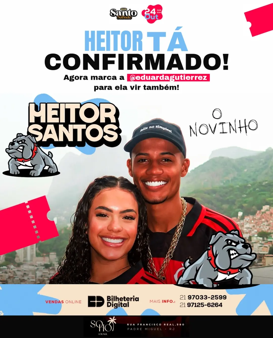 Flyer de Heitor Santos