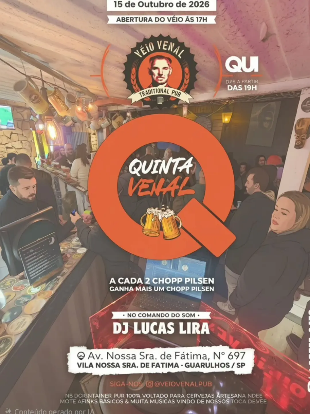 Flyer de DJ Lucas Lira