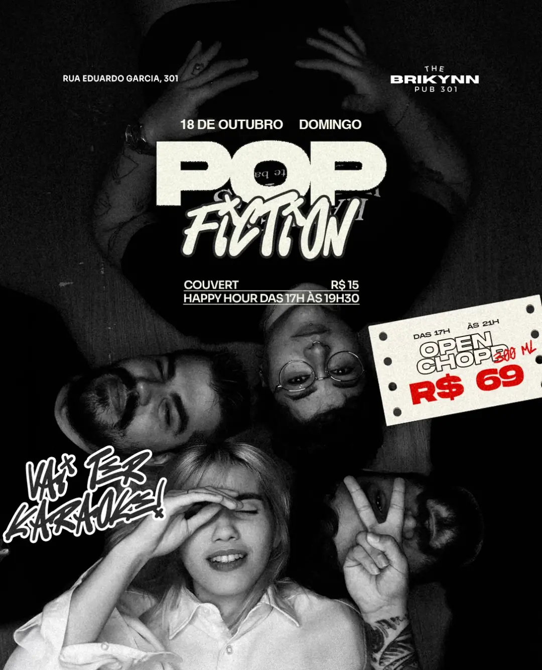 Flyer de Pop Fiction