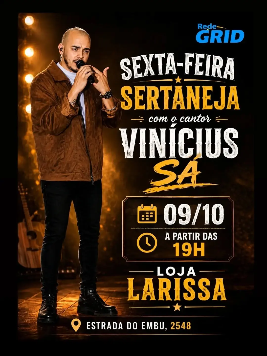 Flyer de Vinícius Sá