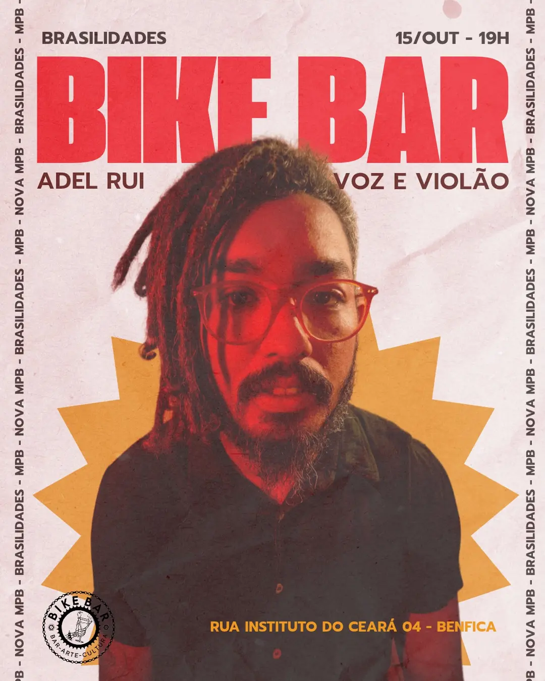 Flyer de Adel Rui e Lado B das Brasilidades
