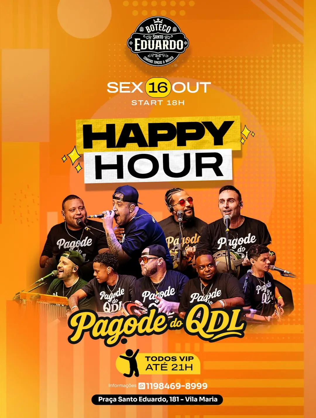 Flyer de Pagode do QDL