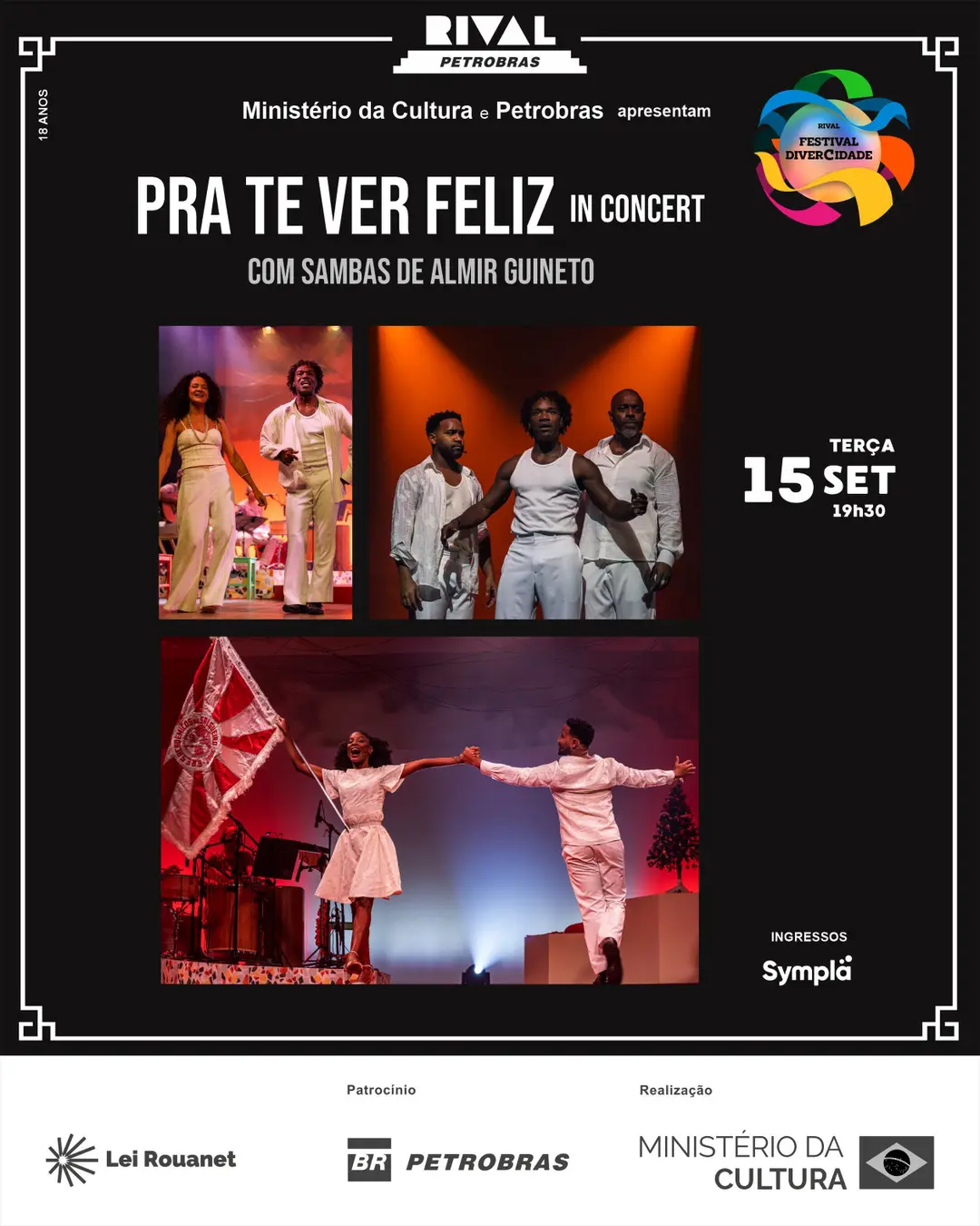 Flyer de Pra te ver feliz