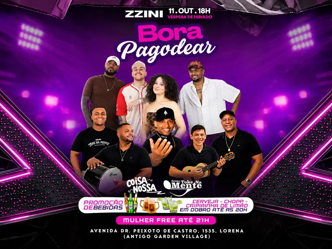 Flyer de Grupo Coisa Nossa e Grupo Toke na Mente