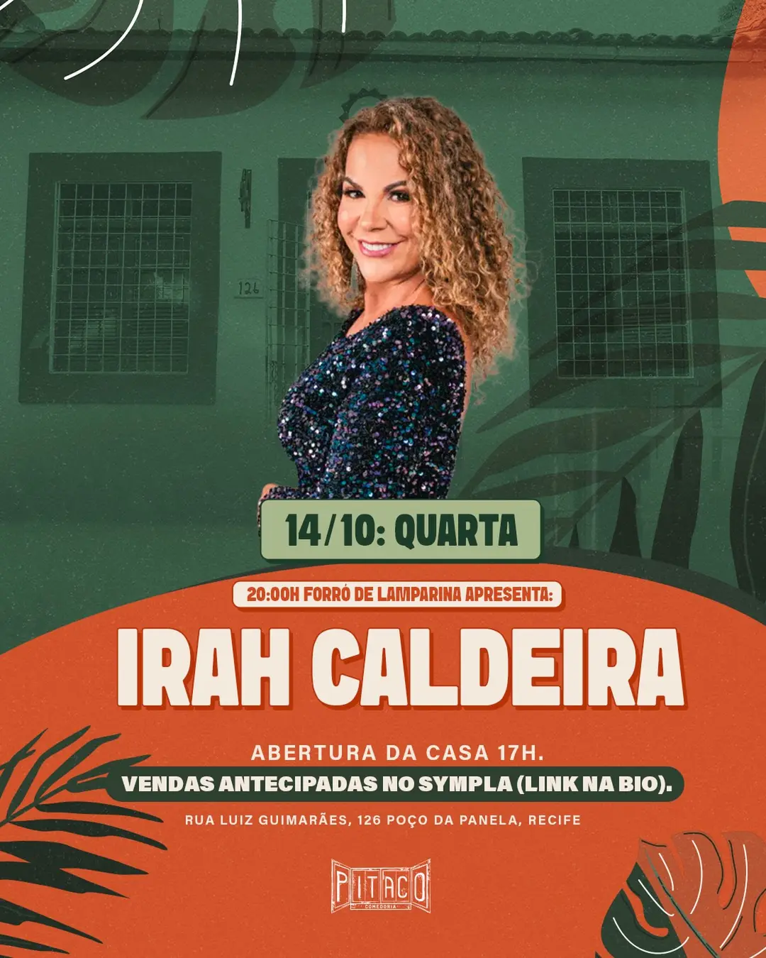 Flyer de Forró de Lamparina