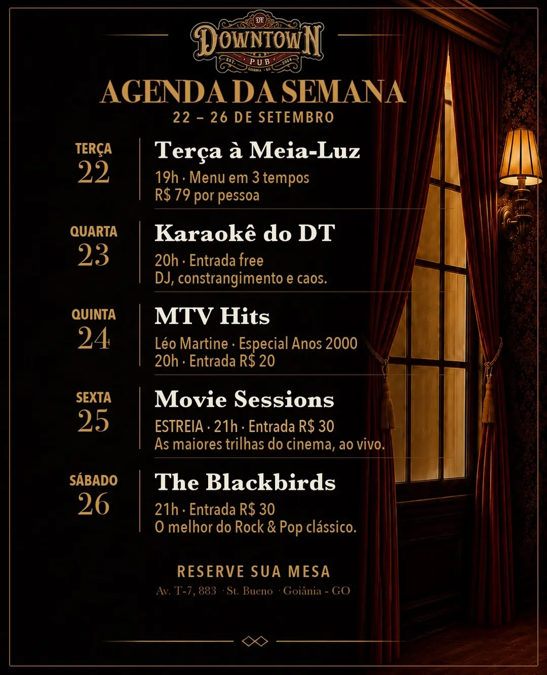Flyer de The Blackbirds