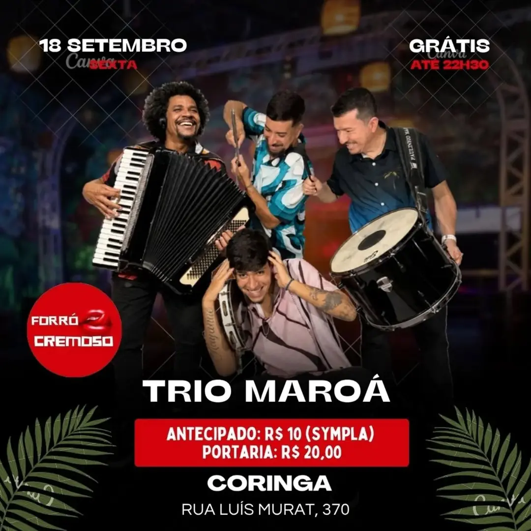 Flyer de Trio Maroá