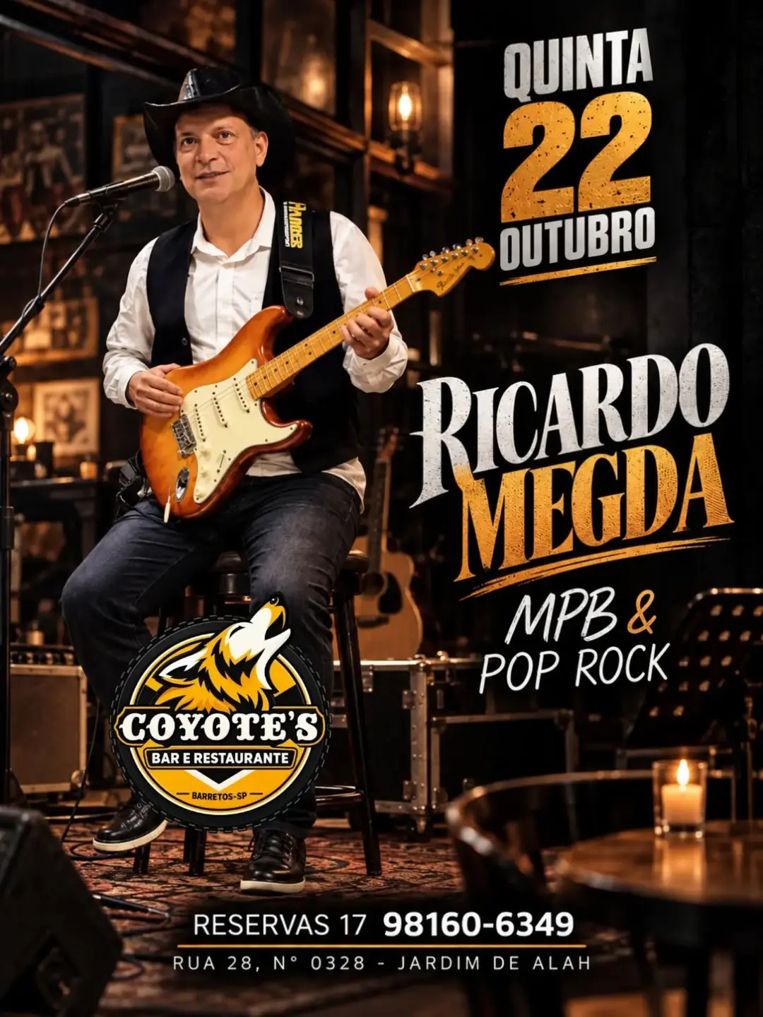 Flyer de Ricardo Megda