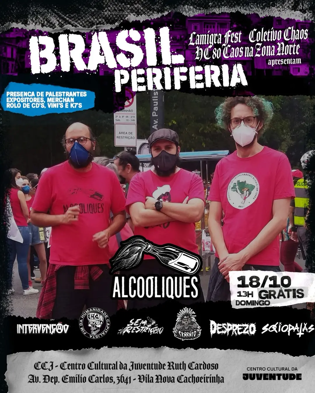 Flyer de Alcooliques Rock
