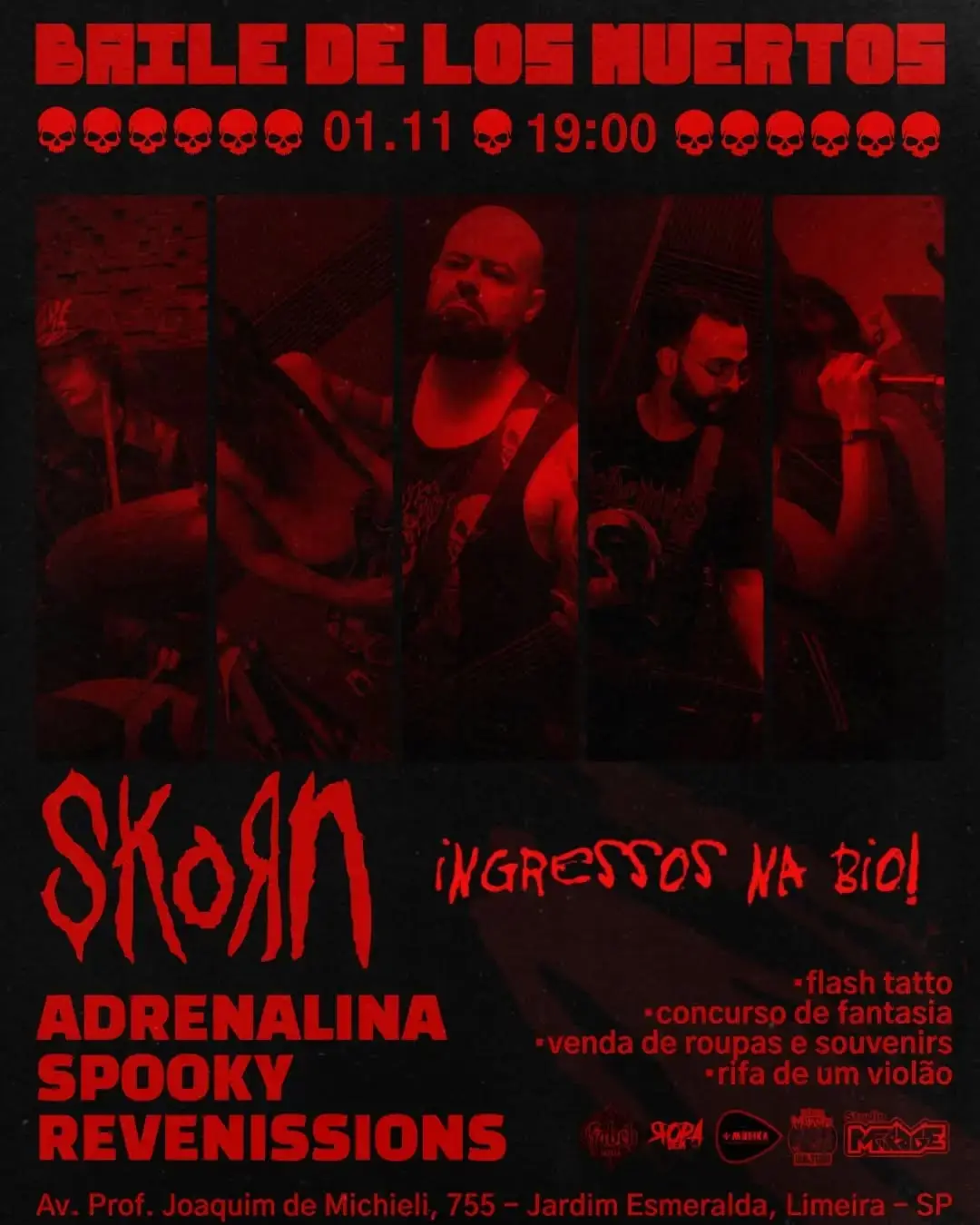 Flyer de Skorn Tribute