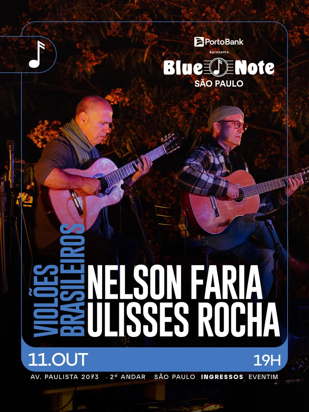 Flyer de Nelson Faria e Ulisses Rocha