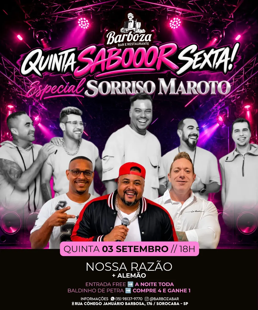Flyer de Grupo Nossa Razão e Alemão