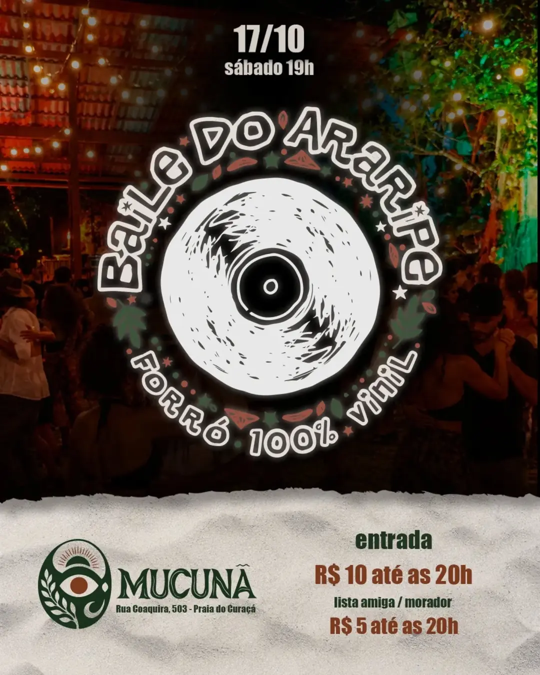 Flyer de Baile do Araripe e DJ Araripe