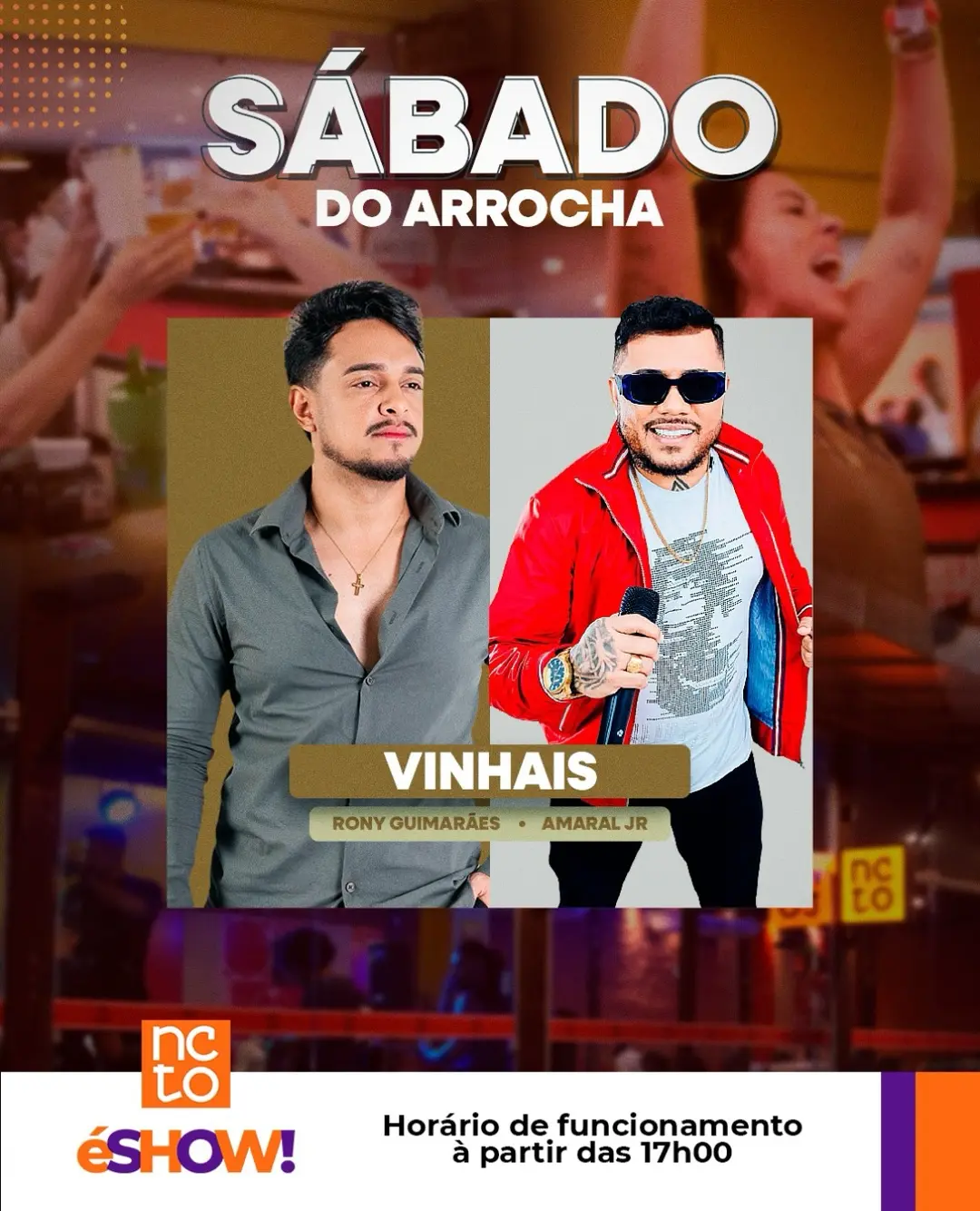 Flyer de Rony Guimaraes e Amaral Jr.