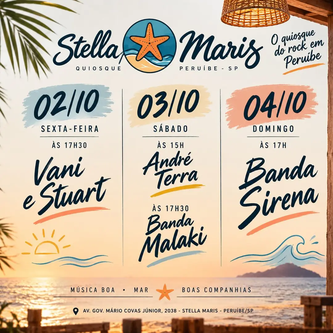 Flyer de Vani e Stuart