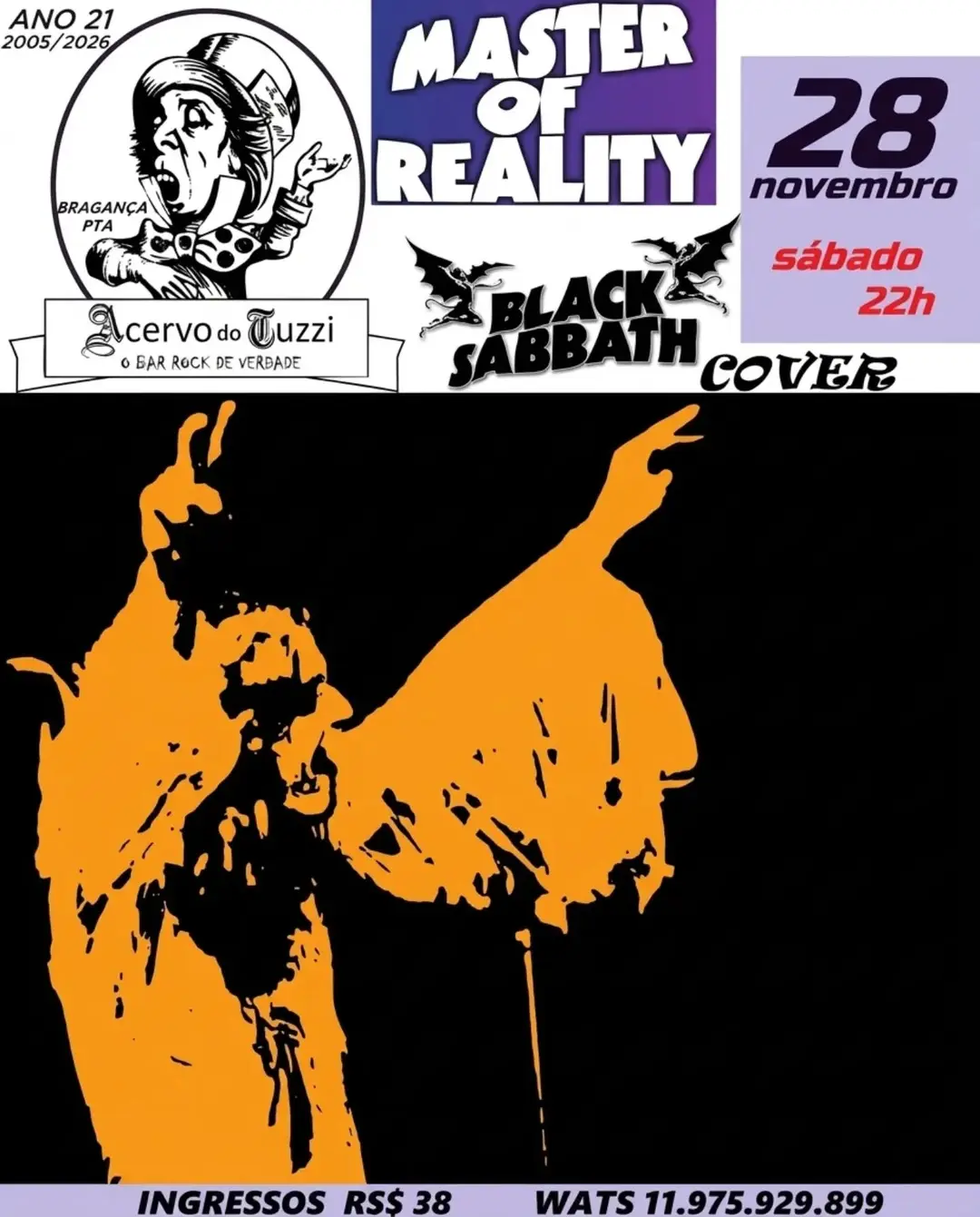 Flyer de Master of Reality