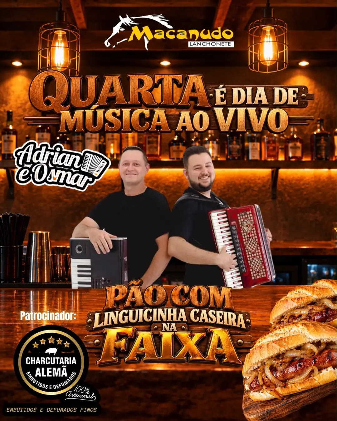 Flyer de Adrian e Osmar