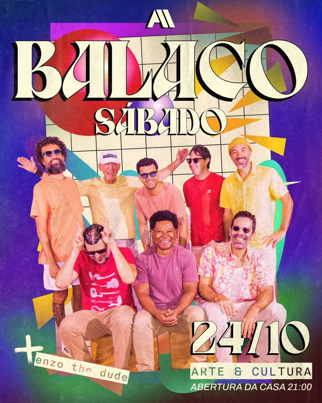 Flyer de Banda Balaco e DJ Enzo The Dude