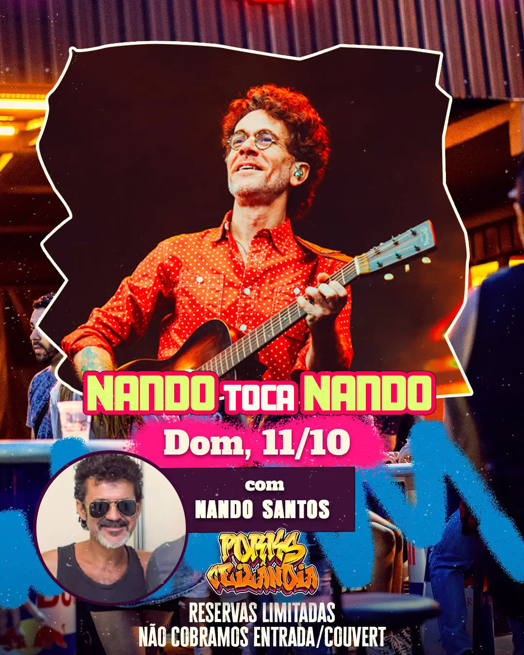 Flyer de Nando Santos