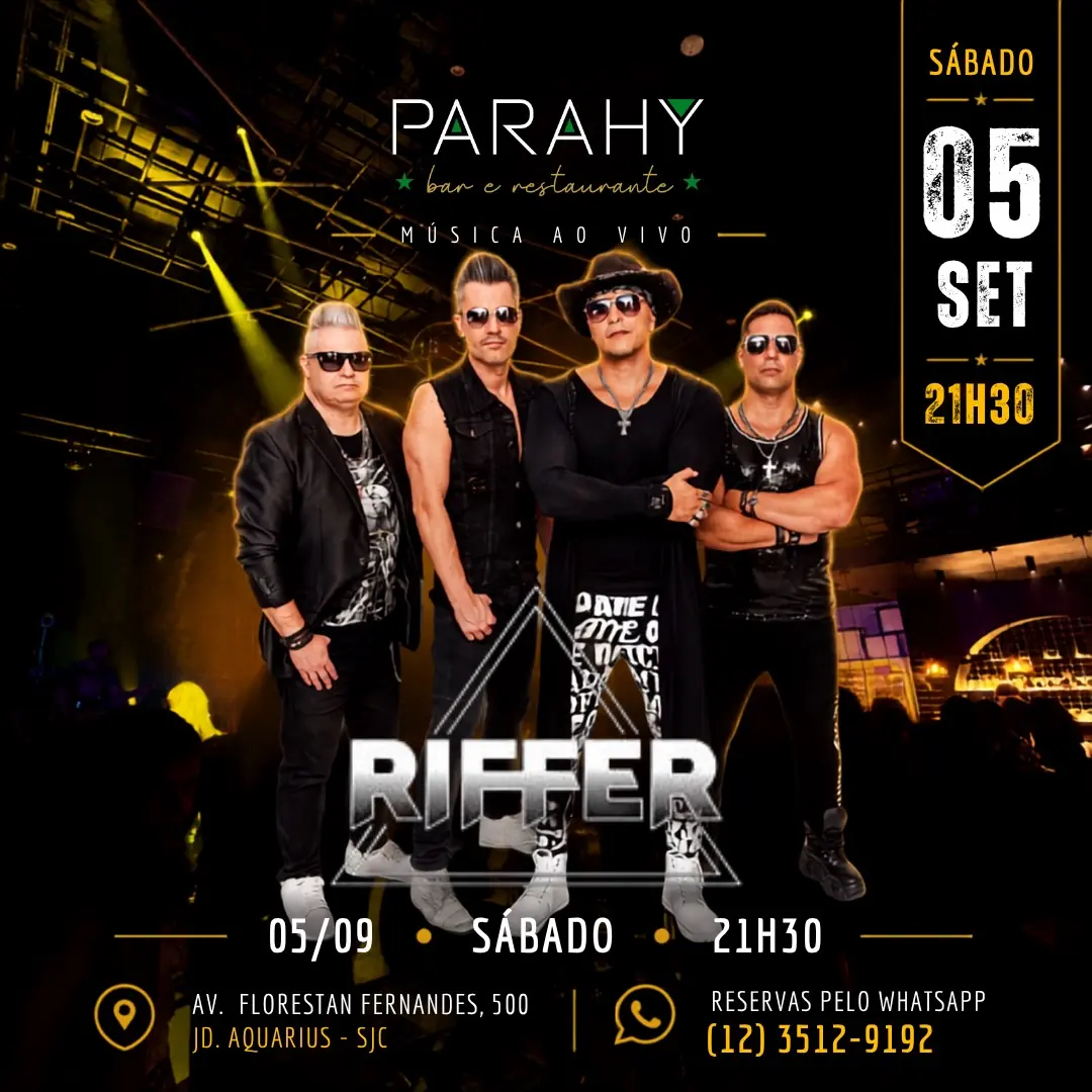 Flyer de Riffer Thiago Ribeiro