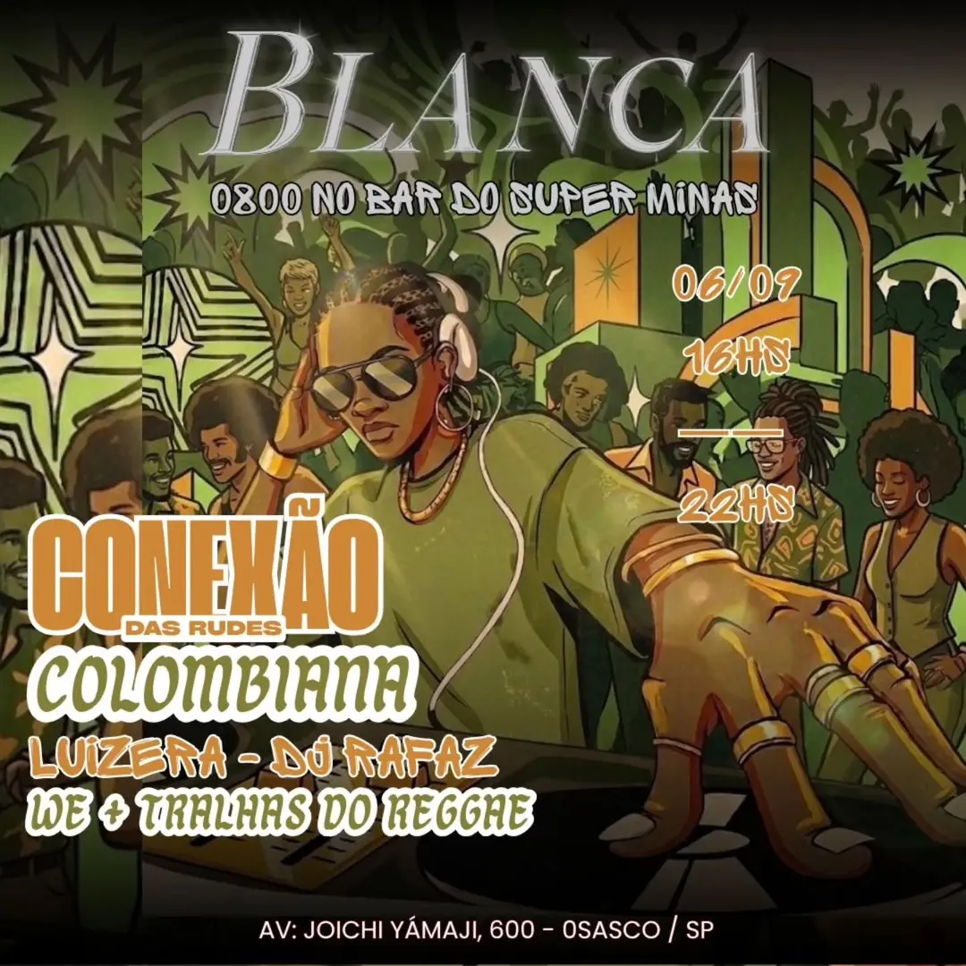 Flyer de DJ W.E, Tralhas do Reggae S.S. e mais 5 artistas