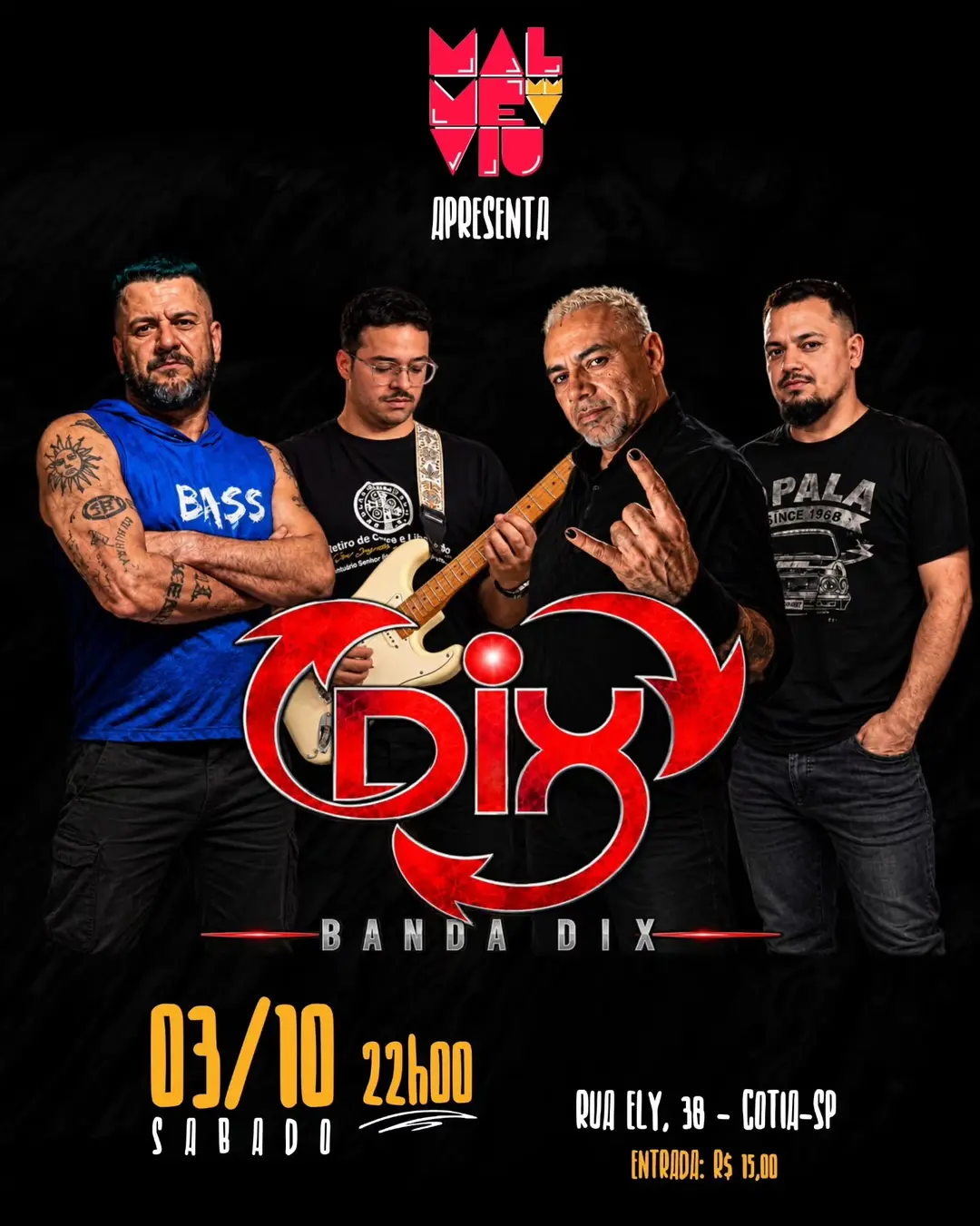 Flyer de Banda Dix