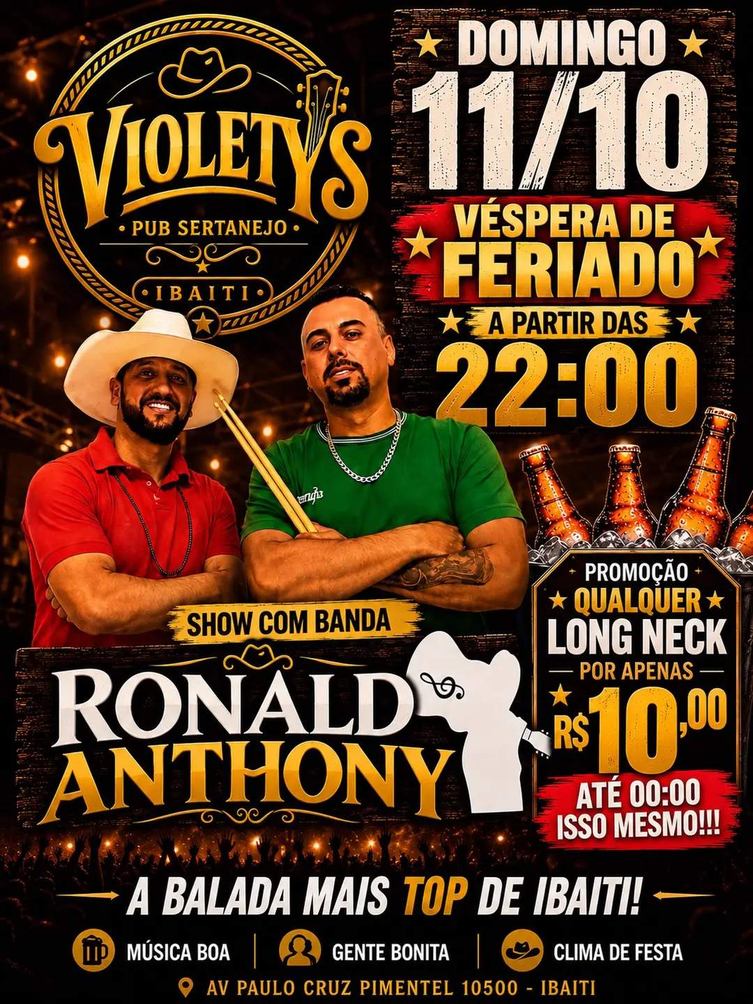Flyer de Ronald Anthony