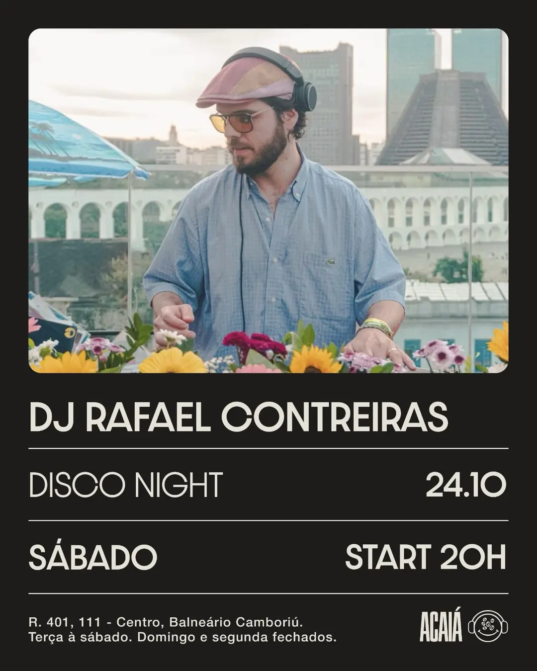 Flyer de DJ Rafael Contreiras