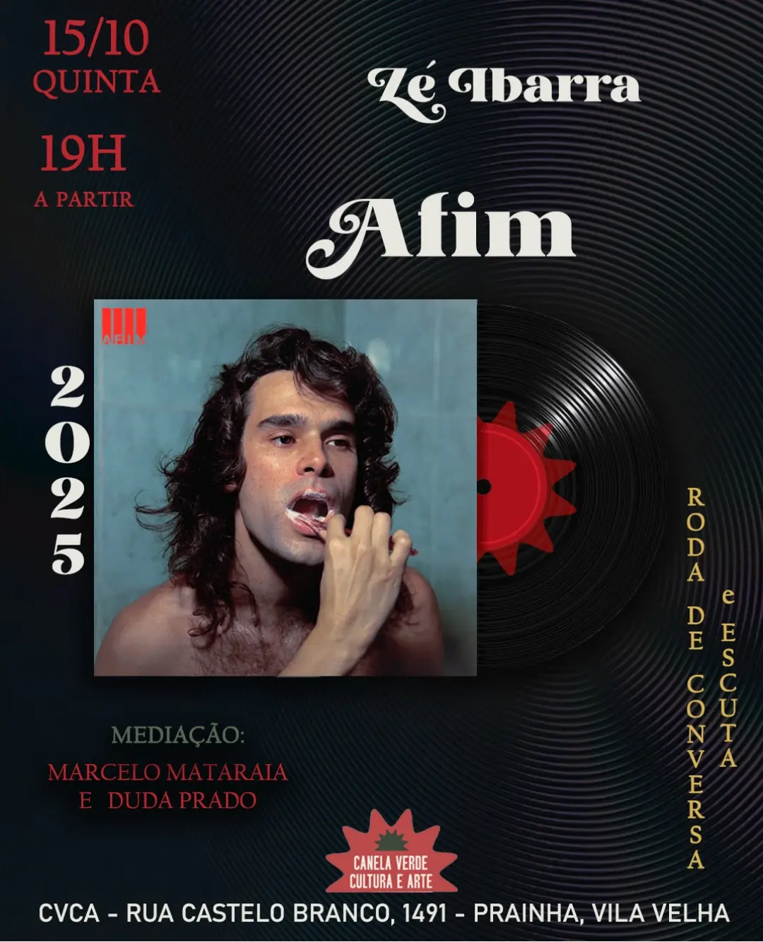 Flyer de Zé Ibarra