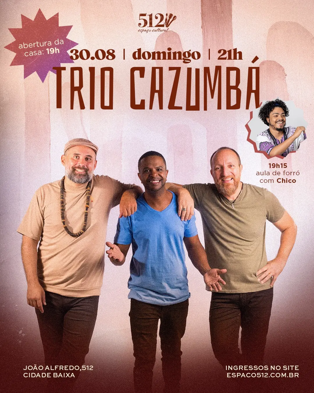 Flyer de Trio Cazumbá
