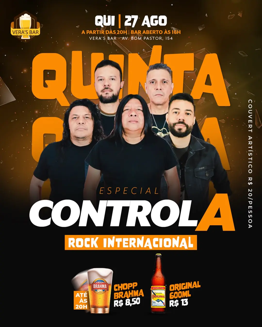 Flyer de Banda Control A