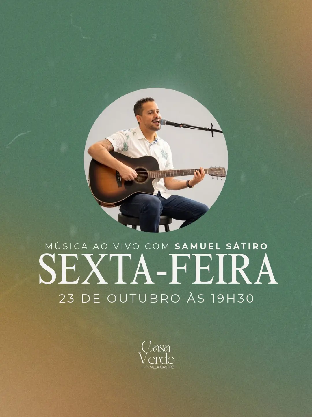 Flyer de Samuel Sátiro