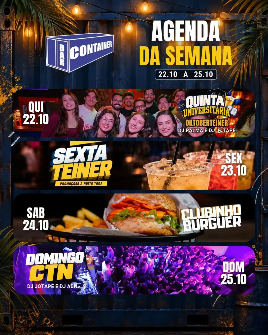 Flyer de Jotape e DJ Palma