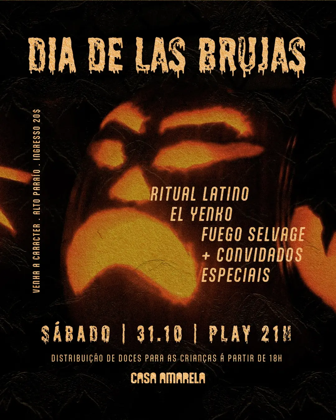 Flyer de El Yenko e Fuego Selvage